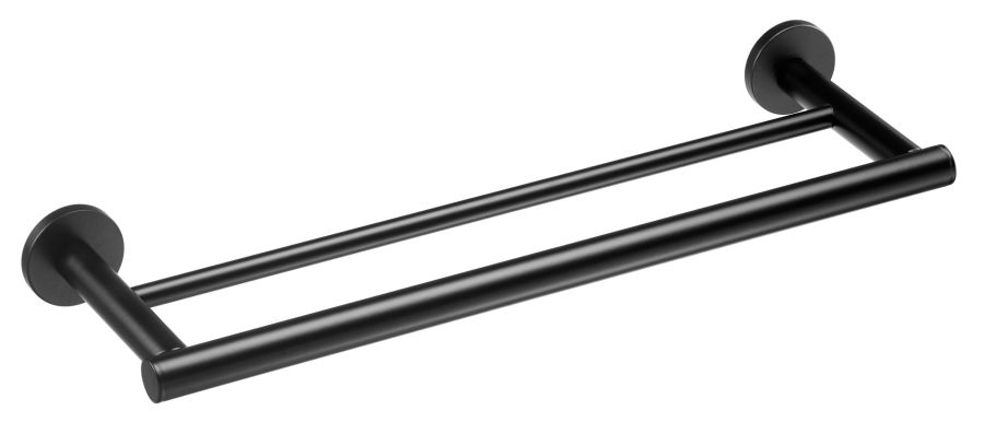 Πετσετοκρεμάστρα Μονή 400x62x44mm Verdi Sigma Black Matt 3031105