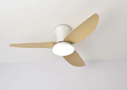 SE LED F100 WINDY WHITE-LIGHT BROWN FAN 30W SMART WITH CONTROL 100x100x50cm 3000k-6500k 85-265V HOMELIGHTING 77-50631