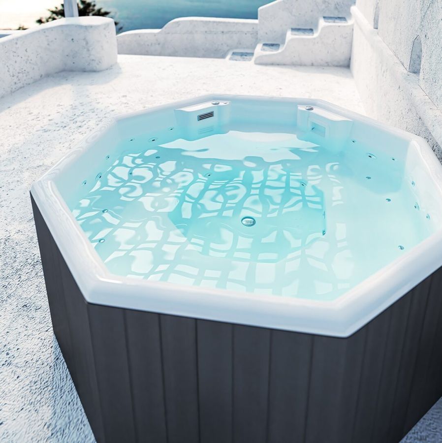 Sanitec SPA Medusa 4623-darkbrown-white-matte