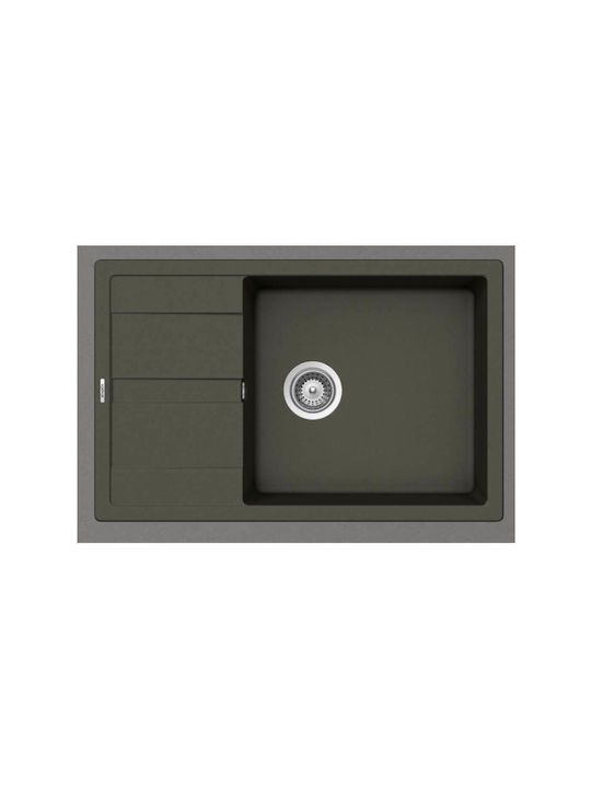 Νεροχύτης Ένθετος M78xΠ50 εκ.Γρανίτης Asphait Schock Cristalite Manhattan 30180-1421