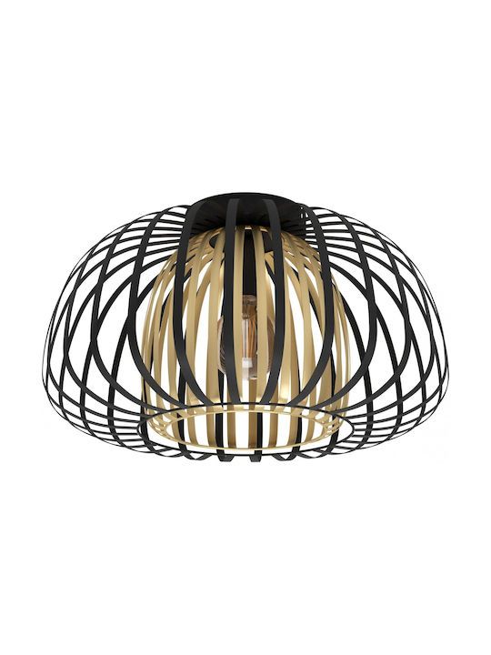 Eglo Encinitos Μοντέρνα Μεταλλική Πλαφονιέρα Οροφής με Ντουί E27 σε Μαύρο χρώμα 45cm 99664