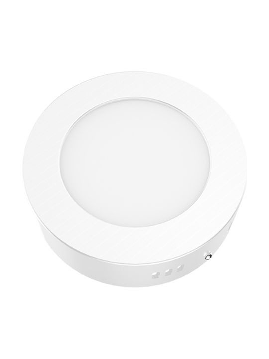 LED SLIM PANEL WHITE ROUND CEIL. 6W 4000K 430Lm Φ120 230V AC Ra80 ACA ARCA640RW