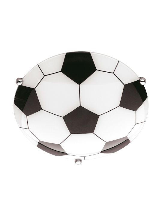 Φωτιστικό Πλαφονιέρα Ø36xH10cm 12w Led 3000K 1160lm Πλαστικό Μαύρο-Λευκό Trio Lighting RL KLOPPI R62941101