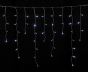 100Led Ασύμμετρη Κουρτίνα Επεκτεινόμενη All Flash Με Μετασχηματιστή ip44 200 x 70(h)cm,Διάφανο Καλώδιο/Λευκό Λαμπάκι , (Kelvin: 6.000 - 10.000) Lianos 80417