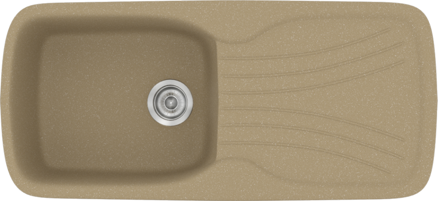 Sanitec Νεροχύτης 308 Classic 97×51 308-15-Metallic-Cream