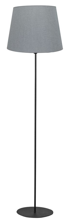 HFLB-04 ΚΩΝ.Φ40 FLOOR LAMP BLACK-ΓΚΡΙ ΔΑΠΕΔΟΥ ΜΕ ΑΜΠΑΖΟΥΡ Φ40 ΚΩΝΙΚΟ Heronia 14-0354
