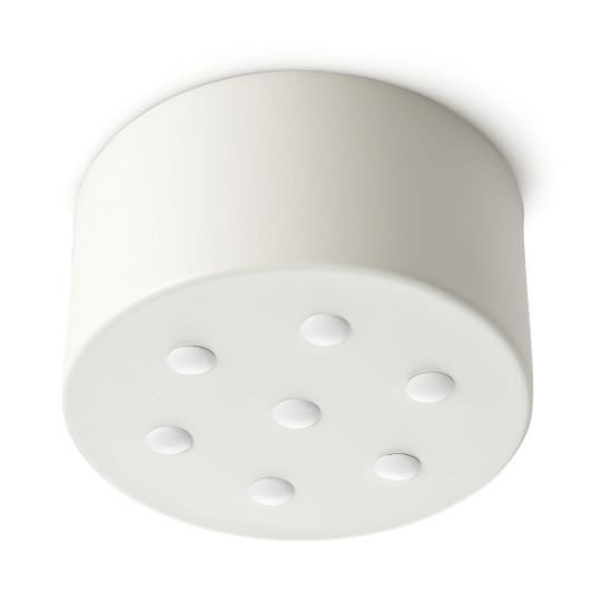 Μεταλλική Ροζέτα Λευκή επτά τρύπες για διάσπαση καλωδίων Perenz 6252B