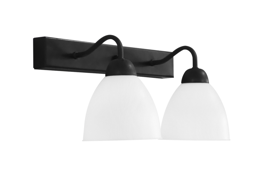 Φωτιστικό ράγα 2φωτη OVO/AP 2/L RAGA BL-WH Heronia 31-1201