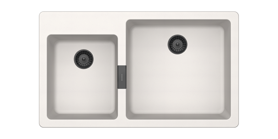 Νεροχύτης Ένθετος Ερμάριο 86 εκ.50 εκ.Γρανίτης Polaris Schock Cristadur Mono 15290-1302