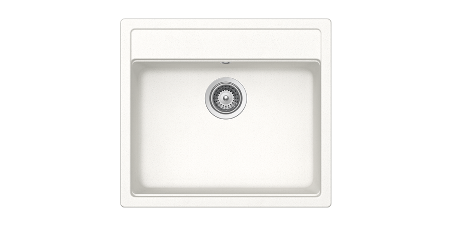 Νεροχύτης Ένθετος M57xΠ51 εκ.Γρανίτης Superwhite Schock Cristalite Manhattan 30060-1301