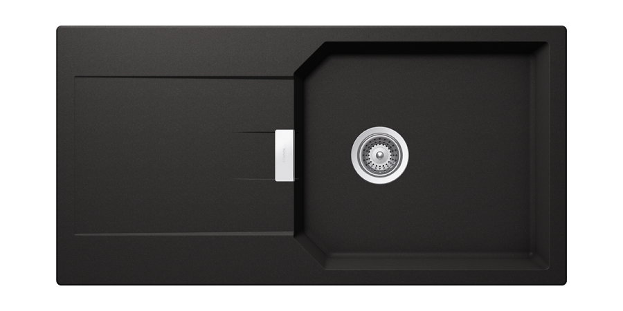 Νεροχύτης Ένθετος M100xΠ51 εκ.Γρανίτης Nero Schock Cristalite Manhattan 30100-1401