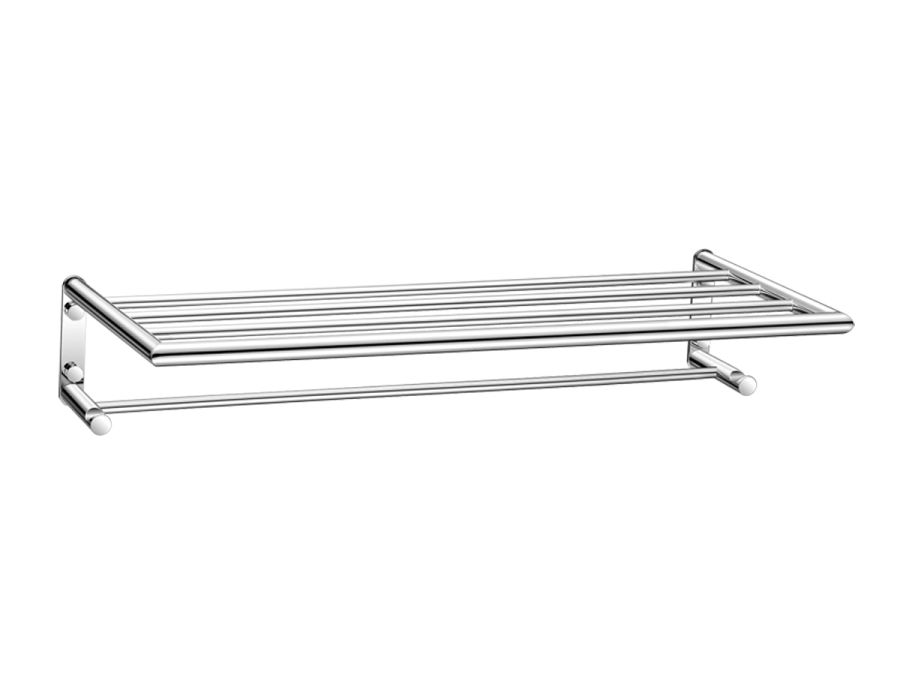 Ραφιέρα Πετσετών W60xD25xH11 εκ. Χρωμέ Sanco Towel Racks 0935-A03