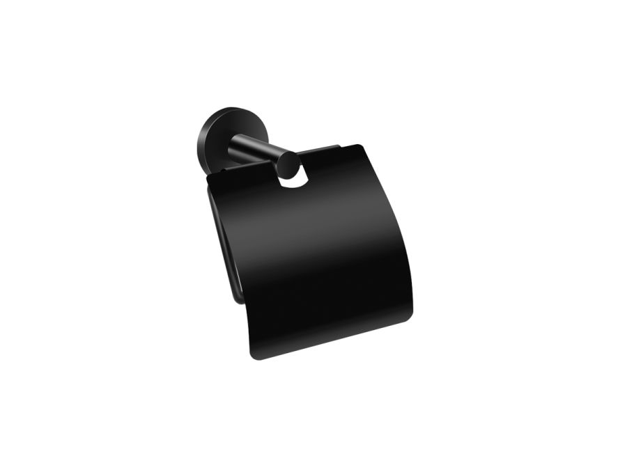 Χαρτοθήκη με καπάκι Sanco Twist Black Mat 14317-M116  