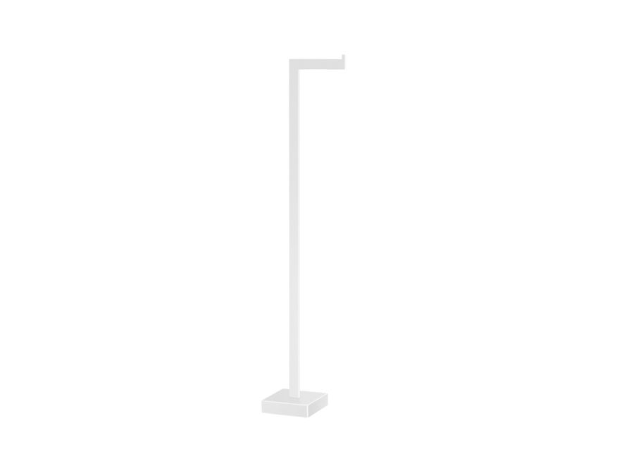Καλόγερος Χαρτοθήκη Επιδαπέδια W120 x D120 x H830mm Ορείχαλκος Sanco White Mat 0551-M101 