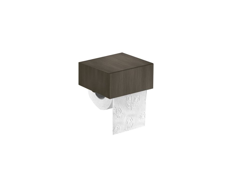Χαρτοθήκη με Καπάκι W13xD11xH6 cm Ορείχαλκος Dark Bronze Mat Sanco Toilet Roll Holders Pro 0854-DM25