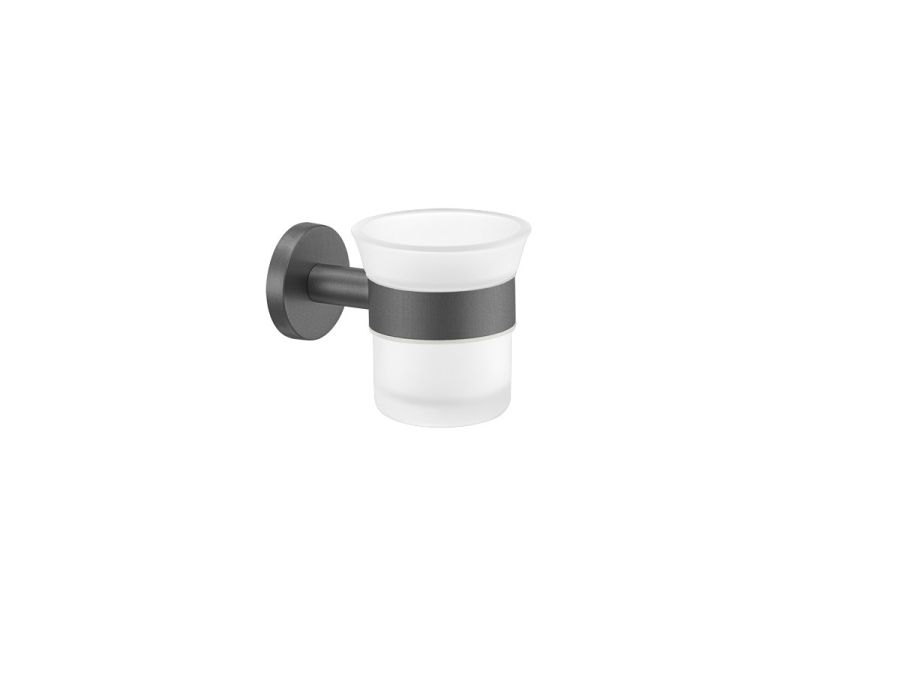 Ποτηροθήκη Επίτοιχη Sanco Corner Graphite Dark 22701-122