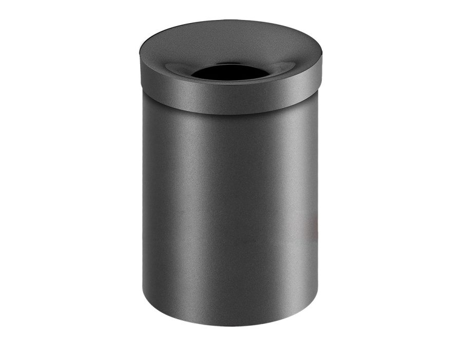 Χαρτοδοχείο Ανοιχτό 12lt Ø25*H38,5 cm Sanco Open Bins Brass Antracite Grained 90654-M118