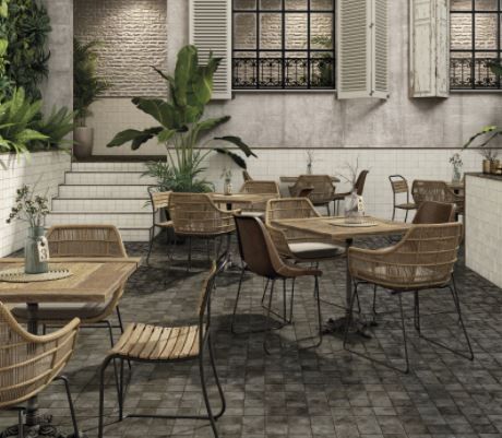 Πλακάκι Vintage Τοίχου-Δαπέδου 33*33 εκ. Peronda Ceramicas Etna Black 