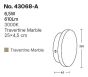 InLight Επιτοίχιο φωτιστικό γκρι από travertine marble LED 6.5W D:25cm 43068-A