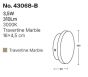InLight Επιτοίχιο φωτιστικό γκρι από travertine marble LED 3.5W D:16cm 43068-B