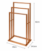 Επιδαπέδια Κρεμάστρα 3 Θέσεων από Bamboo 40x24.5x82cm MRShome DF-0091000