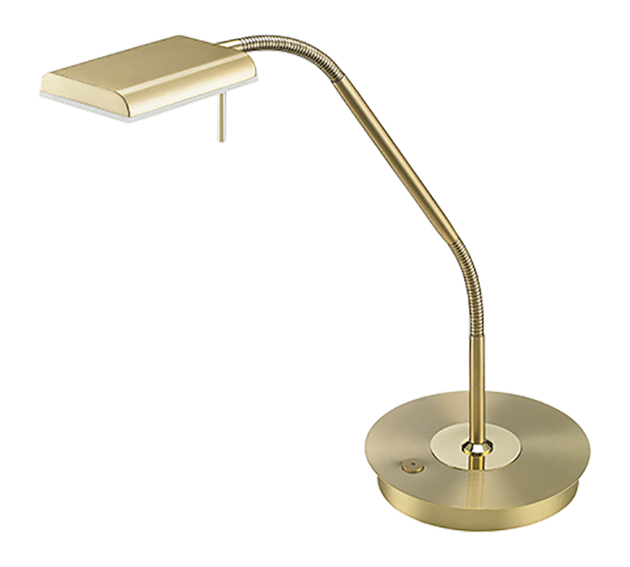 Φωτιστικό Γραφείου Brass Matt Led 12w 3000K 1100lm Trio Lighting Bergamo 520910108