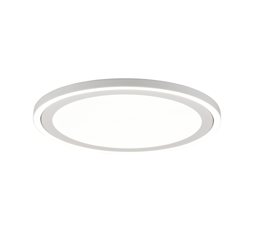 Πλαφονιέρα Οροφής Μοντέρνα Πλαστική 44cm LED 20w 4000K 3400lm Λευκό Trio Lighting Carus R67224331