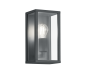 Απλίκα Επίτοιχη 1xE27 IP44 Aluminium Antracite Trio Lighting Garonne 201860142