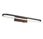 Φωτιστικό Μπάνιου Επίτοιχο IP44 L60cm LED 22w 3000K 2700lm Black Mat Trio Lighting Gianni 283779132