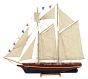Ξύλινο Καράβι Ιστιοφόρο Cutty Sark 50x9,5xH45cm,Χρώμα Λευκό-Μπλε 31096