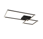 Πλαφονιέρα Οροφής 63cm Led SMD 25w 3000K 3000lm Black Mat Trio Lighting Padela R62642132
