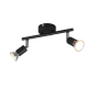 Σποτ Δίφωτη Ράγα 2xGU10 L25cm Black Matt Trio Lighting Paris R80912032