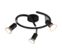 Σποτ Τρίφωτη Ροζέτα Ø25cm 3xGU10 σε Μαύρο Χρώμα Trio Lighting Paris R80913932