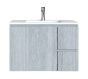 Έπιπλο Μπάνιου 100 εκ. με Νιπτήρα Χρώμα Canyon Greyish Sanitec Alba C 100