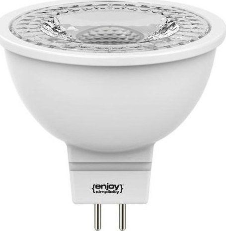 Λαμπτήρας Led Σποτ MR16 3,2W Λευκό Σώμα 36° 12V 2700K Θερμό Λευκό Enjoy EL814255