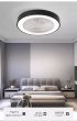 SE LED F50 MARCO BLACK FAN 30W SMART WITH CONTROL 50X50X20cm 3000k-6500k 85-265V 2 YEARS WARRAN HOMELIGHTING 77-50621