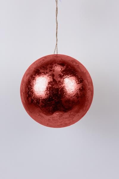 ΜΠΑΛΑ, ΜΕΤΑΛΛΙΚΟ ΚΟΚΚΙΝΟ, 30cm Eurolamp 600-46122