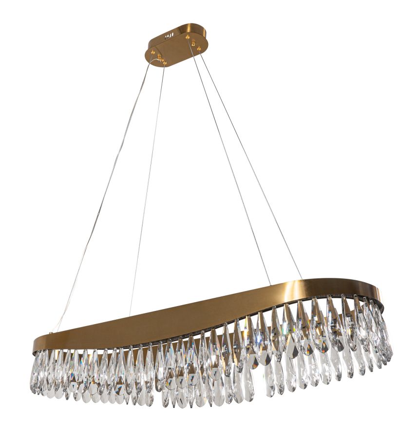 PDC 708-80 LED ΠΟΛΥΕΛΑΙΟΣ ΧΡΥΣΟΣ ΟΒΑΛ ΜΕ ΚΡΥΣΤΑΛΛΑ ARlight 0104527