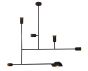 HL-3525-6 RODNEY BLACK PENDANT HOMELIGHTING 77-3814