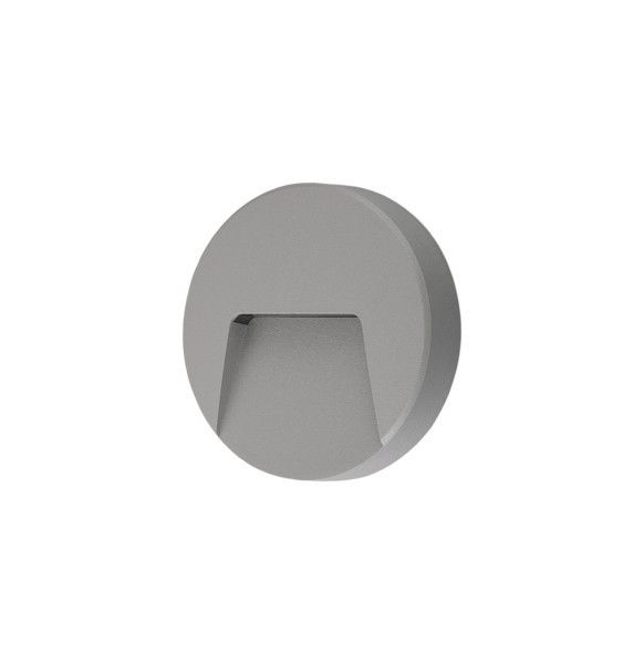 ΦΩΤΙΣΤΙΚΟ ΤΟΙΧΟΥ SLIM LED 3W IP65 230V 3000K Φ135mm  PRO ΓΚΡΙ ARTE ILLUMINA Eurolamp 145-52015