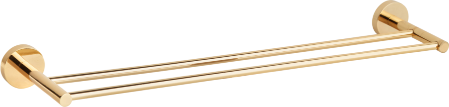 Πετσετοθήκη Διπλή Χρυσό Bronze Art Inox304 4230-20