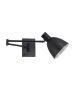 SE21-BL-52-MS2 ADEPT WALL LAMP Black Wall Lamp with Switcher and Black Metal Shade+ HOMELIGHTING 77-8384