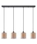 SE21-BL-B10-4BL-SH3 ADEPT PENDANT Brown Shade Pendant+ HOMELIGHTING 77-9023