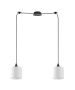SE21-BL-B10-BL2-SH1 ADEPT PENDAT White Shade Pendant+ HOMELIGHTING 77-9012
