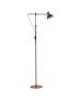 SE21-GM-39-MS3 ADEPT FLOOR LAMP Gold Matt and Black Metal Floor Lamp Black Metal Shade+ HOMELIGHTING 77-8352