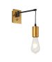 SE21-GM-9 ADEPT GOLD MATT & BLACK WALL LAMP Β3 HOMELIGHTING 77-8278
