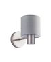 SE21-NM-16-SH2 ADEPT NICKEL MATT WALL LAMP GREY SHADE+ HOMELIGHTING 77-8300