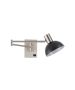 SE21-NM-52-MS3 ADEPT WALL LAMP Nickel Matt Wall lamp with Switcher and Black Metal Shade+ HOMELIGHTING 77-8377