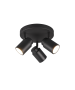 Σποτ IP44 Τρίφωτο Ροζέτα Μαύρο Ματ 20xH15cm 3xGU10 Trio Lighting Angelo 880430332