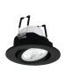 Χωνευτό Σποτ Στρογγυλό Μαύρο 8,8x8,8cm LED 2700-6500K 345lm Ρυθμιζόμενο Εφαρμογή-Τηλεχειριστήριο Eglo Saliceto 99669